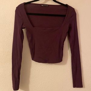Zara Square Neck Top